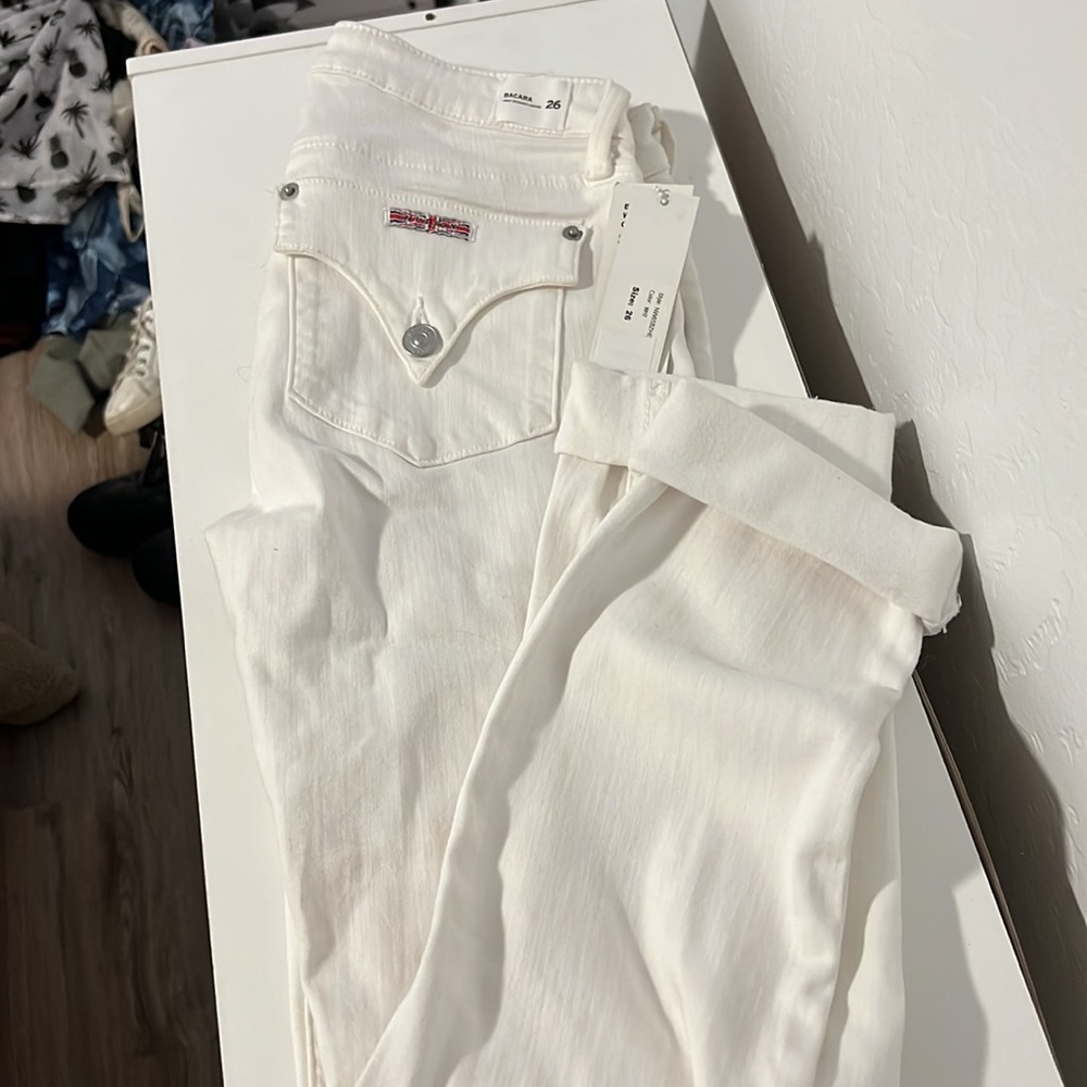 Hudson white jeans